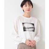 【洗える】バックヘンリープリントブラウス（XS～L） | Dessin | 詳細画像1 