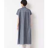 【洗える】オリジナルストライプ柄シャツワンピース（S～L） | Dessin | 詳細画像11 