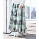 【ウエストゴム・洗える】映えチェック柄スカート(XS~L) | Dessin | 詳細画像5