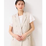 【セットアップ可能・洗える】リネンスリーブレスジャケット | Dessin | 詳細画像5 