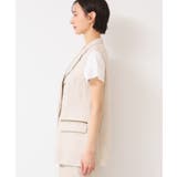 【セットアップ可能・洗える】リネンスリーブレスジャケット | Dessin | 詳細画像10 