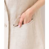 【セットアップ可能・洗える】リネンスリーブレスジャケット | Dessin | 詳細画像14 