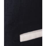 【セットアップ可能・洗える】配色クルーネック麻ジャケット | Dessin | 詳細画像4 