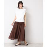 【洗える】フレンチスリーブリブ付きカットソー（S～L） | Dessin | 詳細画像3 