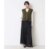 【洗える】パール調ボタン付きニットジレ | Dessin | 詳細画像3 