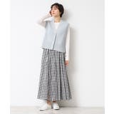 【洗える】パール調ボタン付きニットジレ | Dessin | 詳細画像11 