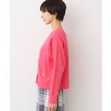 【洗える】コットンジャージVネックカーディガン | Dessin | 詳細画像14 