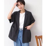 【洗える】半袖テーラードジャケット | Dessin | 詳細画像1 