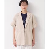 【洗える】半袖テーラードジャケット | Dessin | 詳細画像9 