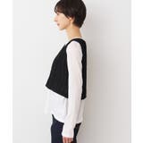 【洗える】クロップド丈Vネックニットベスト | Dessin | 詳細画像10 