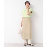 【洗える】ラメ入りメッシュ巻きスカート | Dessin | 詳細画像7