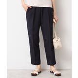 【ウエストゴム・洗える】センターライン入りテーパードパンツ（XS～L） | Dessin | 詳細画像1 