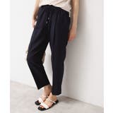 【ウエストゴム・洗える】センターライン入りテーパードパンツ（XS～L） | Dessin | 詳細画像2 