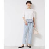 【ウエストゴム・洗える】センターライン入りテーパードパンツ（XS～L） | Dessin | 詳細画像7 