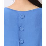 【洗える・4サイズ展開】後ろボタンニットプルオーバーフレンチスリーブ | Dessin | 詳細画像21 