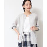 【洗える】クルーネックミドル丈ラメカーディガン（S～L） | Dessin | 詳細画像5 