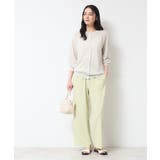 【洗える】クルーネックミドル丈ラメカーディガン（S～L） | Dessin | 詳細画像2 