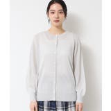 【洗える】クルーネックミドル丈ラメカーディガン（S～L） | Dessin | 詳細画像9 