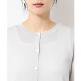 【洗える】クルーネックミドル丈ラメカーディガン（S～L） | Dessin | 詳細画像12 