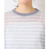 【洗える】シアーカラ―ボーダーニット（S～L） | Dessin | 詳細画像12 