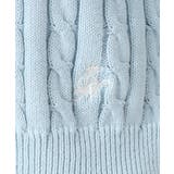 【洗える】半袖ケーブルニットコットンカーディガン | Dessin | 詳細画像12 