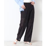 【ウエストゴム・洗える】刺繍柄インドレースパンツ | Dessin | 詳細画像1 