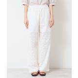 【ウエストゴム・洗える】刺繍柄インドレースパンツ | Dessin | 詳細画像9 