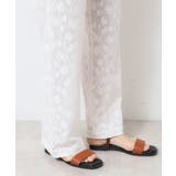 【ウエストゴム・洗える】刺繍柄インドレースパンツ | Dessin | 詳細画像14 