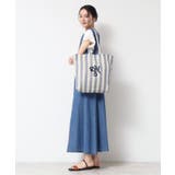 ストライプロゴ刺繍トート | Dessin | 詳細画像4 