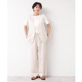 【セットアップ可能・洗える】ボタン付きジレ | Dessin | 詳細画像3 