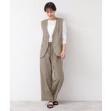 【セットアップ可能・洗える】ボタン付きジレ | Dessin | 詳細画像7 