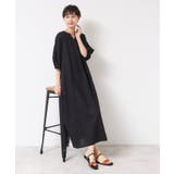 【洗える】パフスリーブAラインワンピース（S～L） | Dessin | 詳細画像3 