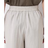 【ウエストゴム・洗える】サテンワイドパンツ | Dessin | 詳細画像17