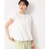 【洗える・UV】ドローコード付きフレンチスリーブカットソー | Dessin | 詳細画像2 