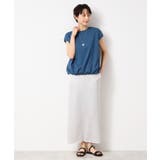 【洗える・UV】ドローコード付きフレンチスリーブカットソー | Dessin | 詳細画像11 