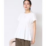 ホワイト(002) | ◆【洗える】ペプラムチュニックカットソー（XS～L） | Dessin