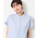 【洗える】フリルネックシャツ（XS～L） | Dessin | 詳細画像9 