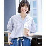 【洗える・4サイズ展開】フロントスリット五分袖ブラウス（XS～L） | Dessin | 詳細画像10 