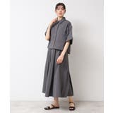 【撥水・セットアップ可能・洗える】ナイロンクロップド丈シャツ | Dessin | 詳細画像11 