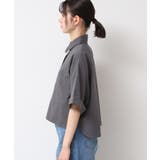 【撥水・セットアップ可能・洗える】ナイロンクロップド丈シャツ | Dessin | 詳細画像14 