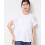 ホワイト(002) | 【洗える】袖タックデザインカットソー | Dessin