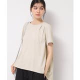 【洗える】バックプリーツデザインカットソー | Dessin | 詳細画像12 