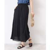 ブラック(019) | 【ウエストゴム・洗える】リラクシーパンツ | Dessin