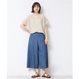 【日本製・洗える】シームレスラインVネックニット | Dessin | 詳細画像6 