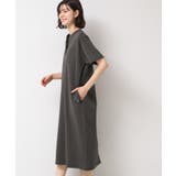 【洗える】ヘンリーネックジャージワンピース | Dessin | 詳細画像5 