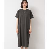 【洗える】ヘンリーネックジャージワンピース | Dessin | 詳細画像9 