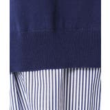 【洗える】シャツレイヤード風五分袖ニット | Dessin | 詳細画像8 