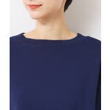 【洗える】シャツレイヤード風五分袖ニット | Dessin | 詳細画像12 