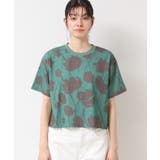 【リンクコーデ・洗える】フラワープリントTシャツ | Dessin | 詳細画像9 
