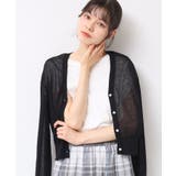 【UVカット・洗える】パール調ボタンシアーカーディガン | Dessin | 詳細画像5 